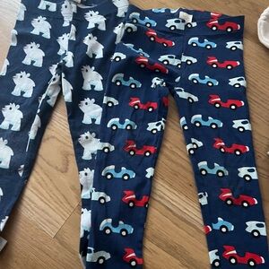 Kids' Blue Leggings with Fun Prints